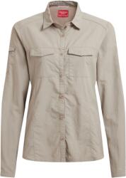 Craghoppers NosiLife Adventure Long Sleeved Shirt III női ing XL / világos barna