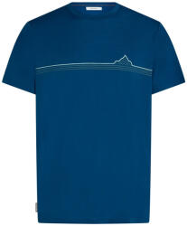 Icebreaker Men Merino 150 Tech Lite SS Tee Range Stripes férfi póló L / kék
