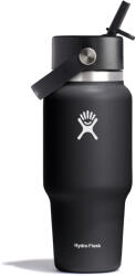 Hydro Flask Wide Flex Straw Travel Bottle 24 oz thermo bögre fekete