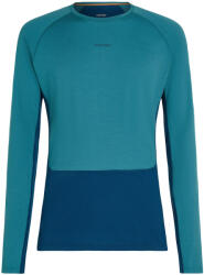 Icebreaker Men Merino 200 ZoneKnit LS Crewe férfi funkcionális póló M / kék/világoskék