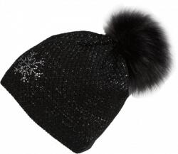 Sherpa Pham női sapka pomponnal fekete