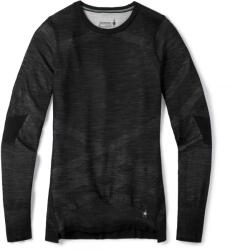 Smartwool W Intraknit Thermal Merino Bl Crew (2023) női funkcionális felső L / fekete/fehér