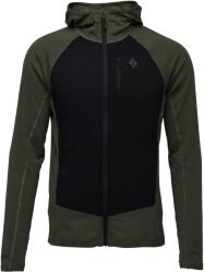 Black Diamond M Coefficient Lt Hybrid Hoody férfi funkcionális pulóver L / zöld/fekete