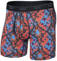 Saxx Quest Quick Dry Mesh Boxer Brief Fly boxeralsó L / kevertek
