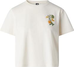 The North Face W Flora Embro Regular Short Sleeve Tee-Graphic női póló M / fehér