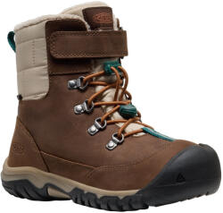 KEEN Kanibou Wp Youth gyerek téli cipő Cipőméret (EU): 32-33 / barnásszürke