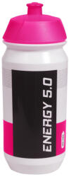 One Energy 5.0 500 ml kerékpáros kulacs fehér/rózsaszín