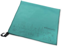 Pinguin Micro Towel Map L törölköző világoszöld