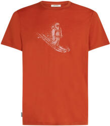Icebreaker Merino 150 Tech Lite Skiing Yeti férfi póló M / narancs