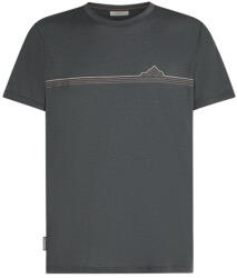 Icebreaker Men Merino 150 Tech Lite SS Tee Range Stripes férfi póló L / sötétszürke