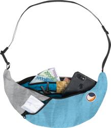 Ticket to the moon Upcycled Sling Bag övtáska kék/szürke