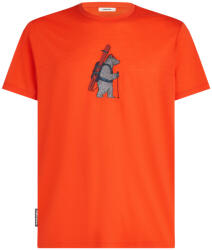 Icebreaker Men Merino 150 Tech Lite Bear Tour férfi póló XL / piros
