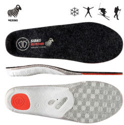 SIDAS Winter 3D Merino talpbetét Cipőméret (EU): 44-45 / fekete/szürke