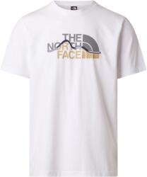 The North Face M Mountain Line Regular Short Sleeve Tee-Graphic férfi póló XXL / fehér