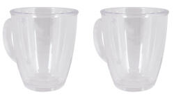 Bo-Camp Thermo mug 340 ml - 2db thermo bögre átettsző