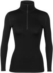 icebreaker W 260 Tech LS Half Zip női funkcionális pulóver S / fekete