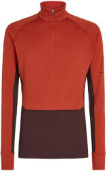 icebreaker ZoneKnit 260 LS Half Zip férfi funkcionális pulóver L / narancs