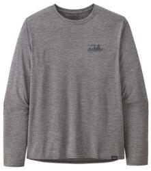 Patagonia M's L/S Cap Cool Daily Graphic Shirt férfi póló S / szürke