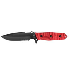 TB outdoor Maraudeur Survival Knife G10 Serrated kés piros