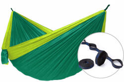 Hamaka Camping double + Slap Strap hintaágy zöld