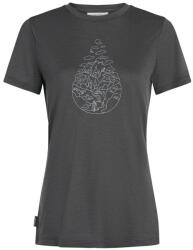 Icebreaker Women Merino 150 Tech Lite SS Tee Hike Path női póló S / szürke