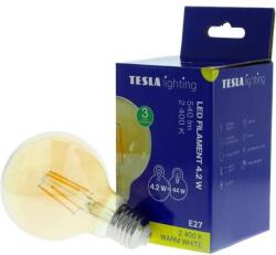 TESLA Tesla GLOBE G80 VINTAGE, E27, 4, 2W, 230V, 540lm, 2400K, 360°, arany (GL270424-2G2)