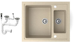 NERO Gránit Mosogató NERO Arriva + Dugókiemelő Bézs