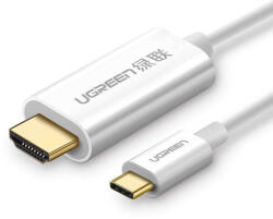 UGREEN MM121 USB-C - HDMI kábel 4K, 1.5m (fehér) (30841)