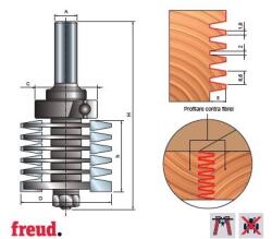  99- Profilmaró vállas fogazású illesztésekhez, CMS bevonattal, Z=2, szárral, D 50.8 - 99-03912P