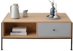 OTTO Ellen Otto dohányzóasztal, fa/fém, natúr/szürke/fekete, 105 x 55 x 42 cm