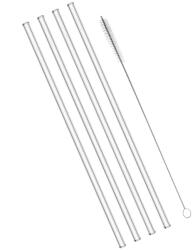 inSPORTline Termosz bögrékhez való pótszívószál készlet tisztítókefével - 4 db (30112)