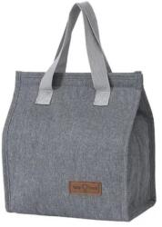 MACVI Macvi® többfunkciós hőszigetelt táska irodába, piknikre vagy kempingezésre, 22.5x13x25.5 cm, prémium anyag, szürke design (MCV-02252)