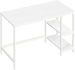 Brius Birou 2 rafturi stanga dreapta stil industrial otel pal, 60x120x76 cm, design modern, alb (EZ-LWD047W44) Raft