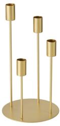 BOLTZE Dekoratív gyertyatartó 4 gyertyához, Junto, aranyozott (2048770-bte)