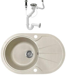NERO Gránit Mosogató NERO Provence + Dugókiemelő (bézs)