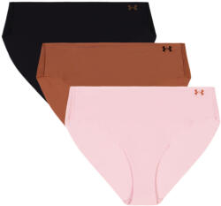Under Armour Pure Stretch No Show Bikini - Solid 3Pack Prime Pink Női alsó L