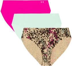 Under Armour Pure Stretch No Show Bikini- Print 3Pack Hue 500 Női alsó L