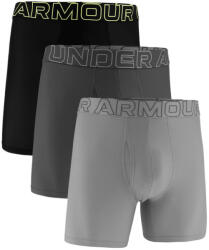 Under Armour Performance Tech Mesh - Solid 6in 3Pack Titanium Férfiboxeralsó XXL