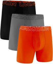 Under Armour Performance Tech Mesh - Solid 6in 3Pack Venom Red Férfiboxeralsó S