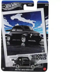 Mattel Hot Wheels National Icons '60s Fiat 500 D Modificado kisautó (JBY88) - jatekbirodalom