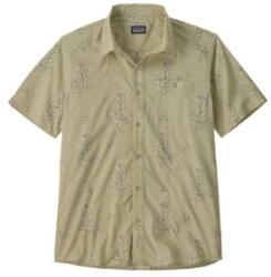 Patagonia Go To Shirt Men Cămașă cu mânecă scurtă Ocean Blooms: Weathered Stone XL
