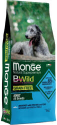 Monge BWild Adult Gabonamentes Száraz Kutyatáp (Szardella, Burgonya és Borsó) - 12 kg