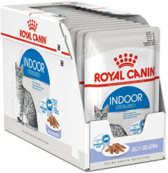 Royal Canin Indoor Jelly Alutasakos Macskaeledel - 12x85 g
