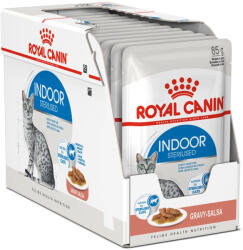 Royal Canin Indoor Gravy Alutasakos Macskaeledel - 12x85 g