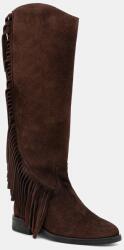 Steve Madden csizma velúrból Nigella - barna Női 37