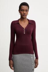 Morgan pulóver női viszkózzal - burgundia XS - answear - 16 990 Ft