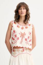 Never Fully Dressed blúz pamutból - bézs M