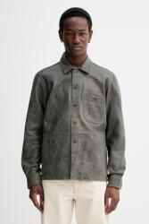 Samsoe Samsoe bőrdzseki Saruffo X C - szürke XL