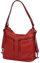 Burkely piros nagy bőr női váll / hátitáska 1000711.64. 55