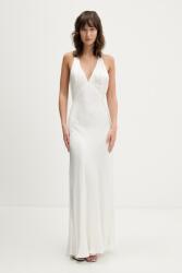 Bardot viszkóz ruha - bézs XL